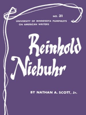 cover image of Reinhold Niebuhr--American Writers 31